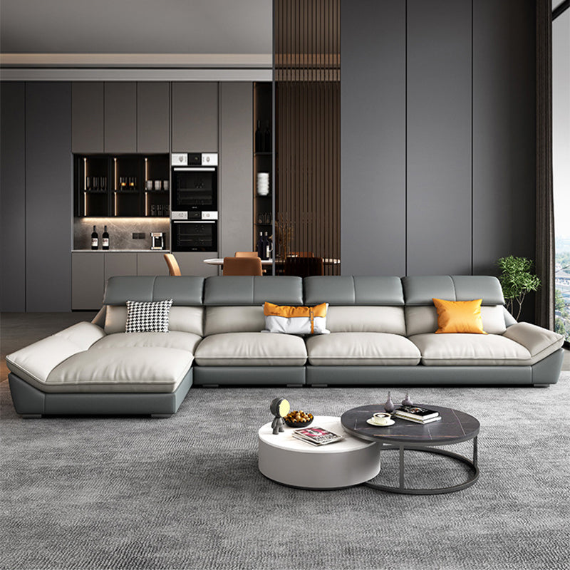 Scandinavian Faux Leather Sofa/Sectionals for Living Room 37.4" High