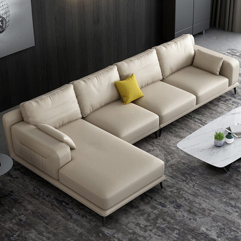 Wunderschönes Stil Sektion mit Kissen Rückengrau/Beige/schwarzes Latex -gepolstertes Sofa