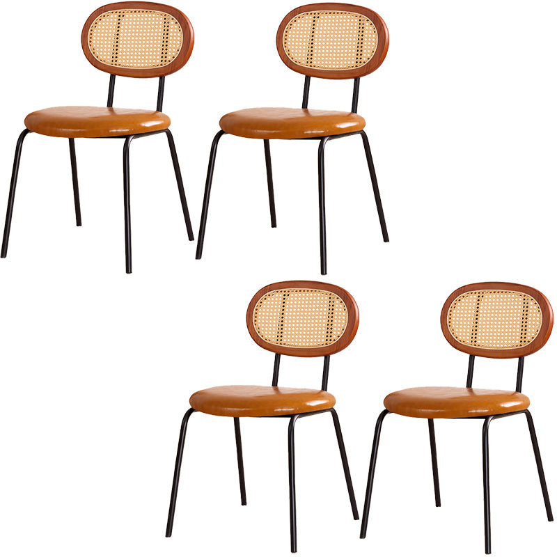 Industrielle Esszimmer Seitenstühle Metall Armless Open Stuhl für Küche