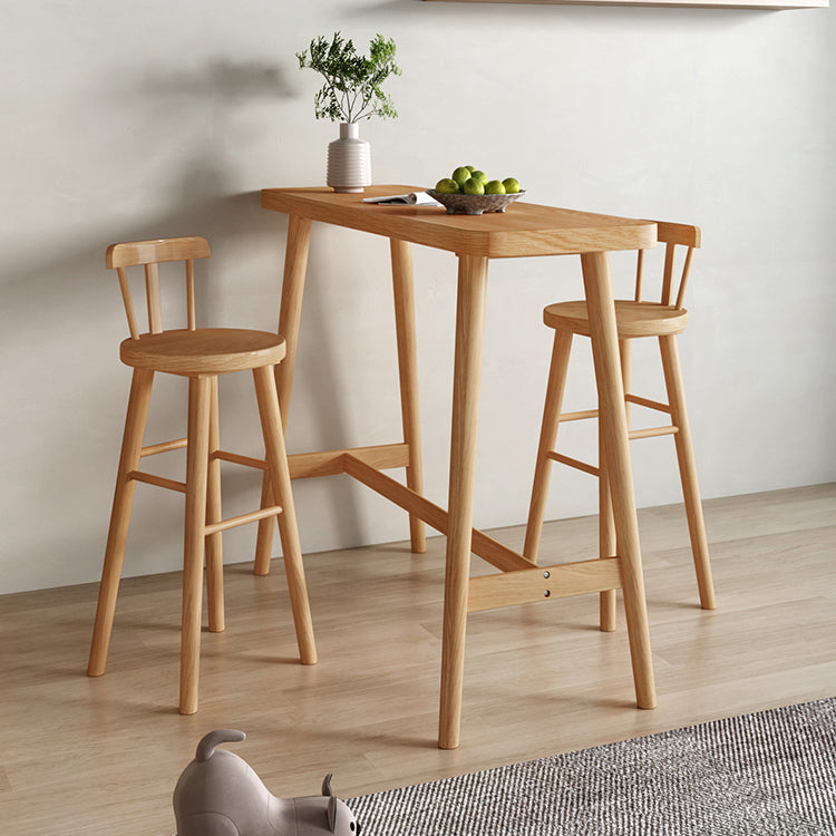 1/2/3 stuks moderne rechthoek pubtafel set houten toonbanktafel met hoge ontlasting