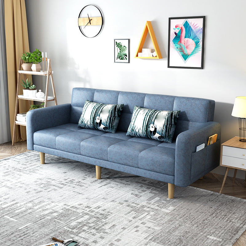 Eigentijdse vierkante arm slaappers bankkoekje rug cabriolet sofa voor woonkamer