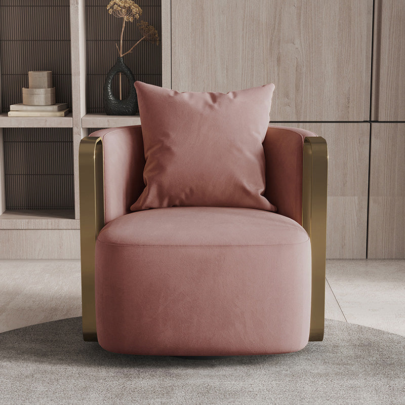 Barrel Chair 28.74" L x 31.49" W x 27.55" H Swivel Barrel Accent Chair for Living Room