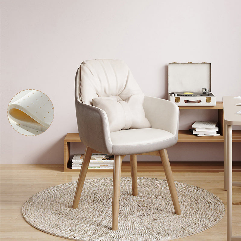 Contemporary Ergonomic Desk Chair Upholstered Pillow Included Office Chair White Casters Not Included Latex Clearhalo 'furn' 'furn_office_chair' 'Furniture' 'Office Chairs' 'Office Furniture' 'office_chair' 5164457