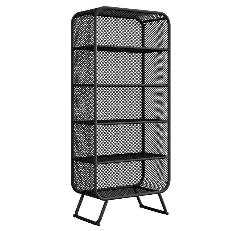 Bibliothèque standard moderne étagère en métal avec étagères rectangulaires