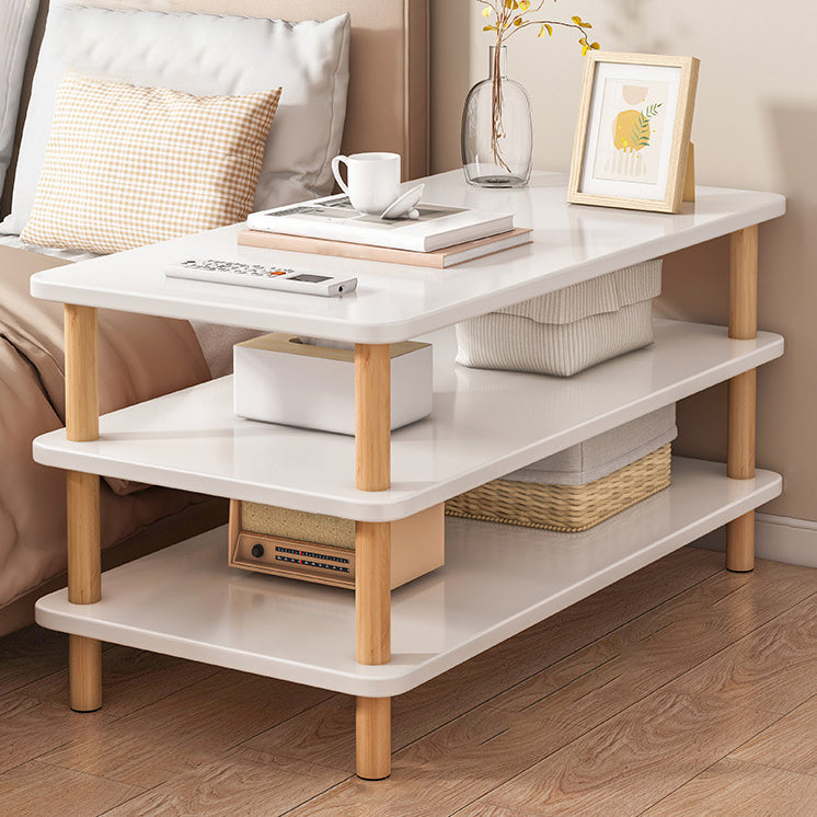 Modern Style Bookshelf Wooden Open Back Etagere Bookcase for Home