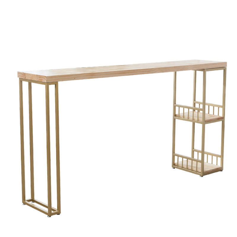 Stenen bar eettafel glam rectangle balk tafel met dubbele voetstuk voor keuken