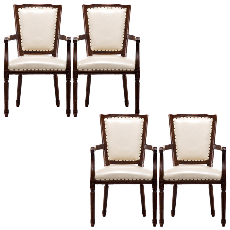 Chaise de salle à manger de style traditionnel en bois massif chaise de salle à manger rembourrée