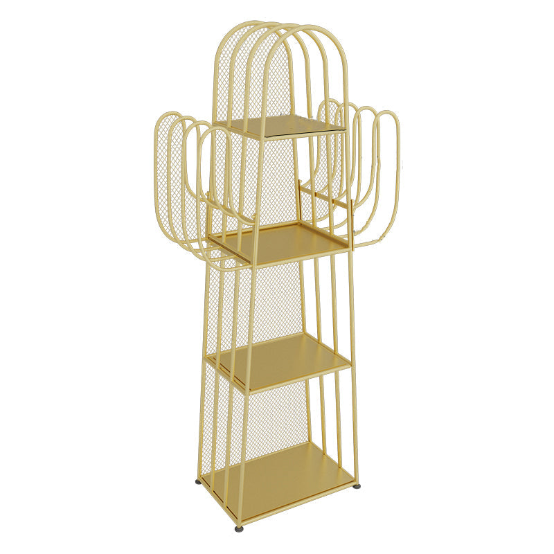 Modern Standard Bookshelf Closed Back Metal Bookcase for Home
