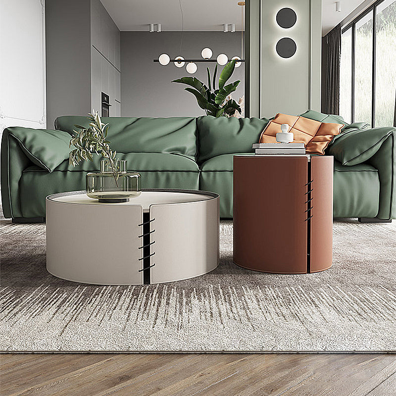 Tavolino bianco tavolino in pelle 1 tavolo da cocktail singolo