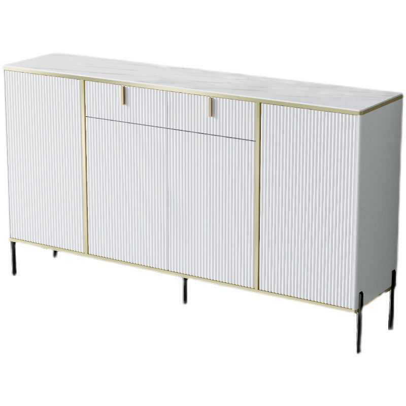 Server top in pietra sinterizzato in stile glam con porta e cassetto