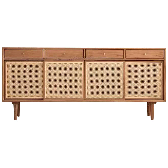 Sideboard contemporanea Porte Rattan Pinna armadio per soggiorno per soggiorno