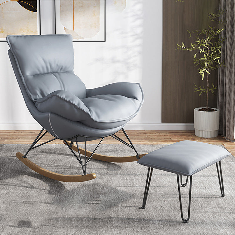 26.7 "L X37.4" W X32.2 "H Sewn Pillow Back Sled Stoel voor de woonkamer