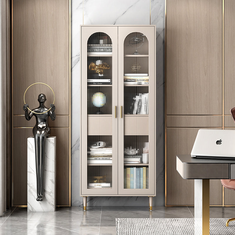 都会の垂直標準本棚ドアと引き出し付きの木製本棚