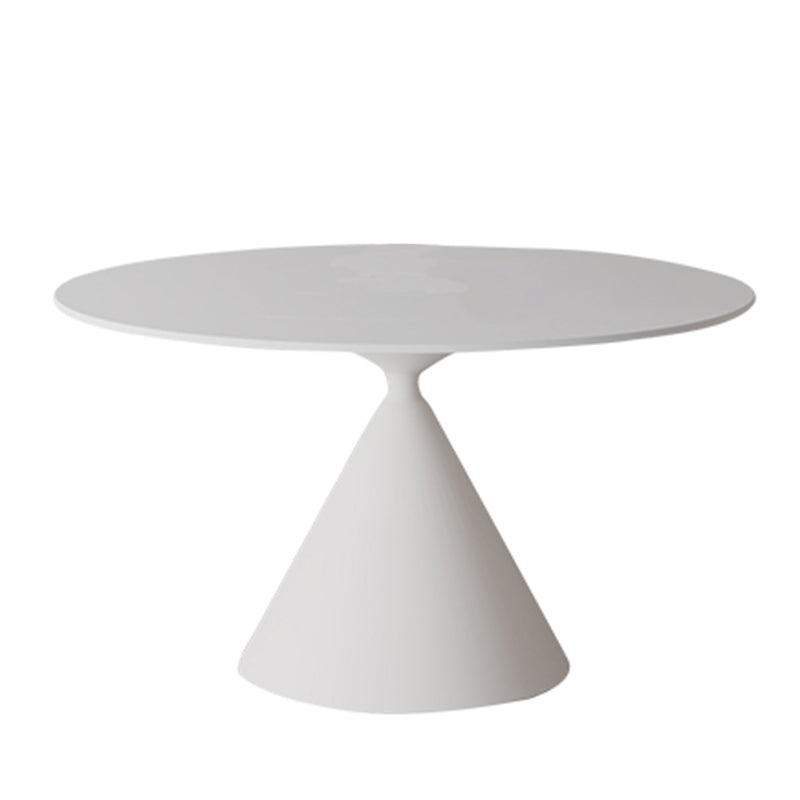 Sintered Stone Home Dining Table Modern Round Dining Room Table White Without Chairs Clearhalo 'Dining Tables & Seating' 'Dining Tables' 'dining_table' 'furn' 'furn_dining_table' 'Furniture' 'Kitchen & Dining Furniture' 5191832