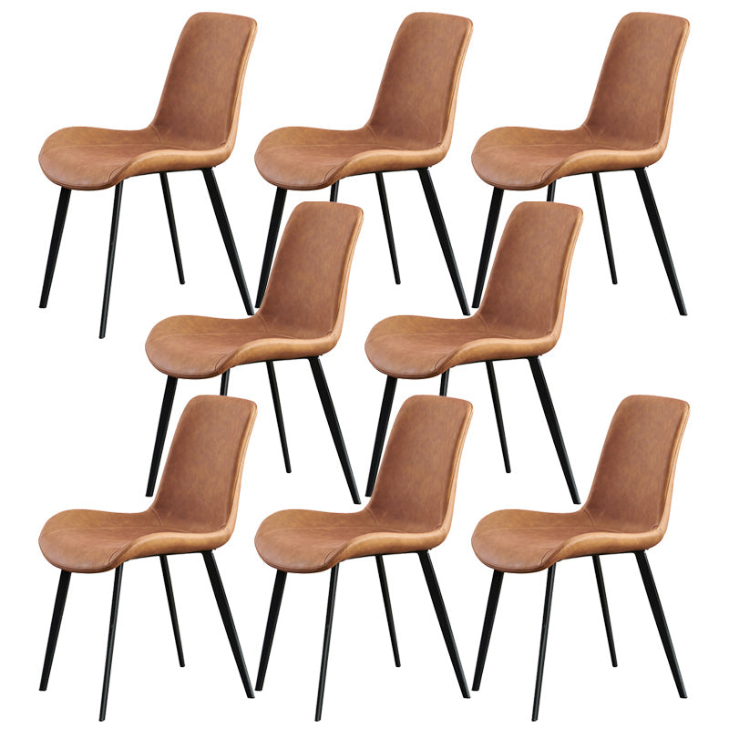 Chaises de restauration en cuir industriel Chaises latérales de bras fondamental pour cuisine