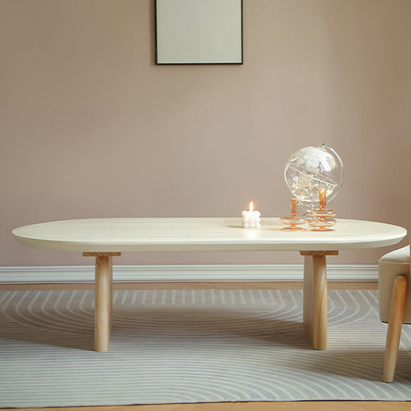 15.7 "H Herbe de traîne de style moderne Table basse de couleur solide en bois en bois