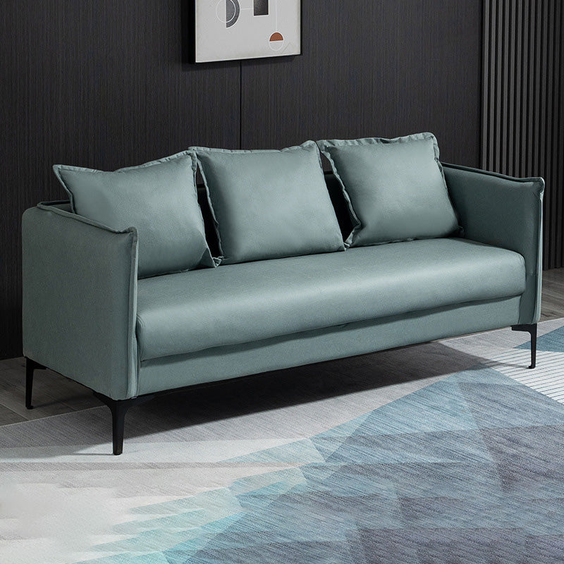 Vierkante armbanken 25.59 "D x 26.371" H Faux lederen bank voor woonkamer