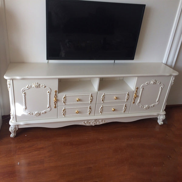 Gabinete de TV de almacenamiento de almacenamiento de madera rectangular de madera