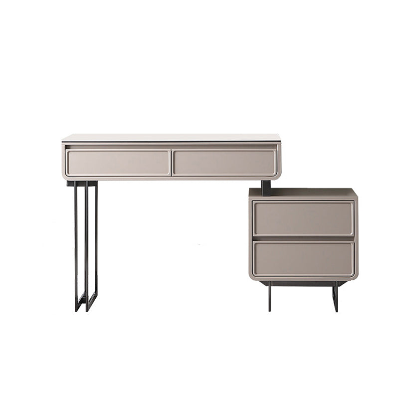 Set di vanità grigio per trucco per trucco in ardesia glam