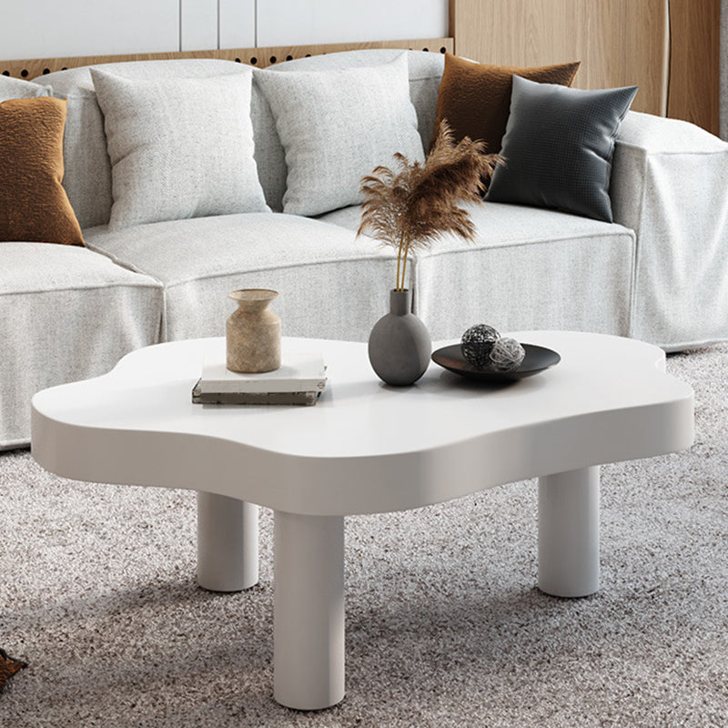 スカンジナビアのソリッドウッド3脚コーヒーカクテルテーブル-15.75 "H