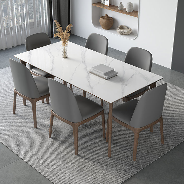 Designerstil Sintered Stone Top Ess -Set Rechteck 03.01.4.7 Stück Dichtungstisch Set