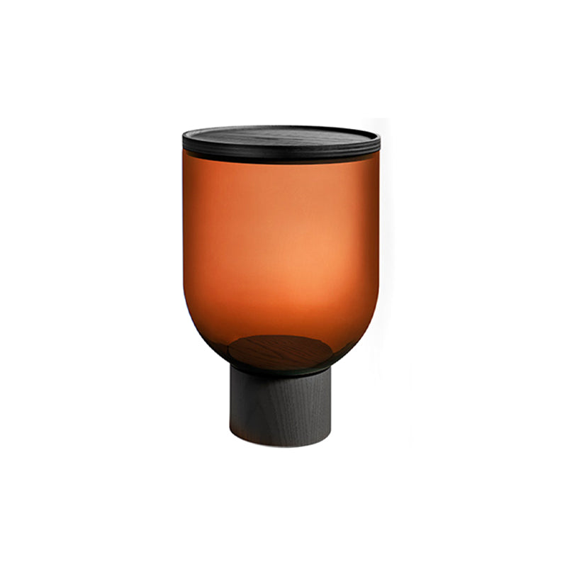 Tavolino laterale rotondo in stile contemporaneo