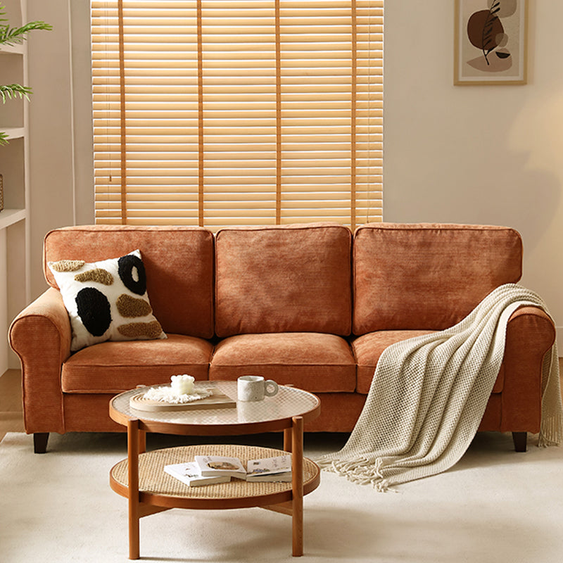 Wijd uitlopende arm moderne bank 33 "w bank met losse rug voor woonkamer