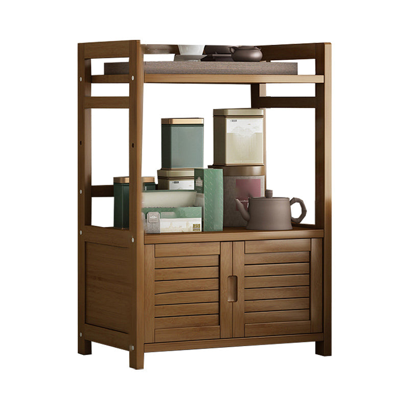 Server per case per case da pranzo in legno fabbricato marrone con porta