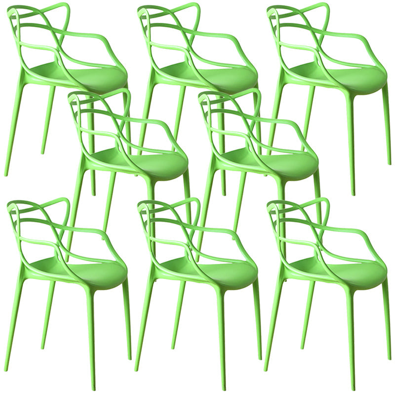 Eigentijdse stoelen stoelen armstoel voor keuken met plastic poten