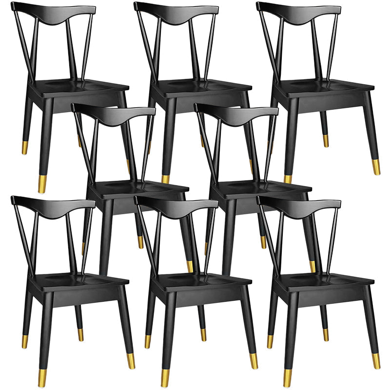 Sillas de estilo contemporáneas sillas sin brazos para cocina con patas de madera