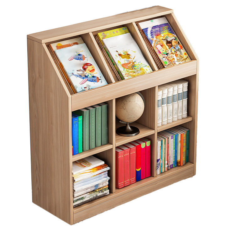 Closed Back Shelf Bookcase Scandinavian Bookshelf for Office