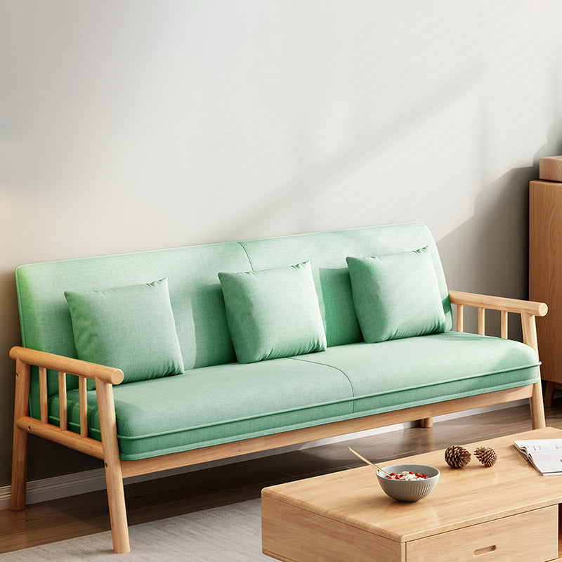 Linnen Moderne strakke achterbank 24 "W vierkante armbank voor woonkamer