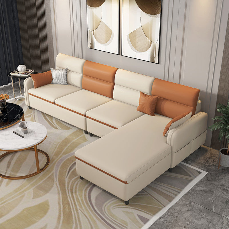 102,4 "l √ó 62.99" W √ó 29.53 "H Faise e chaise resistenti a sezione in pelle finta