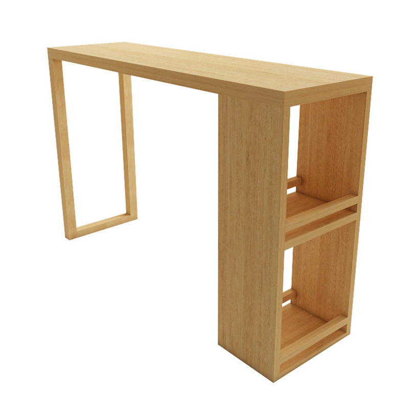 Wood Bar Table Traditional Luxury Rectangle Bar Table with Sled Base