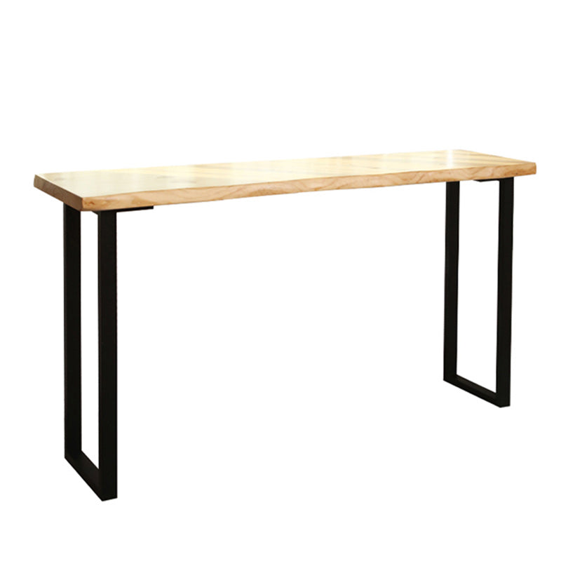 Table à manger du bar en bois en pin table de bar de luxe traditionnelle avec base de traîneau