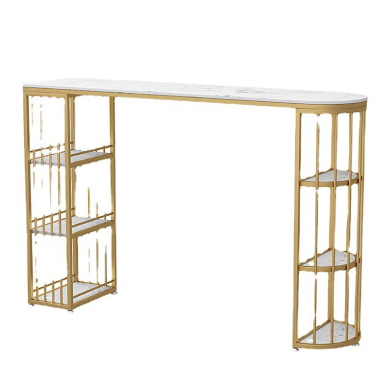 Tavolo da pranzo a bar in pietra tradizionale tavolo da bar di lusso con base in slitta in oro