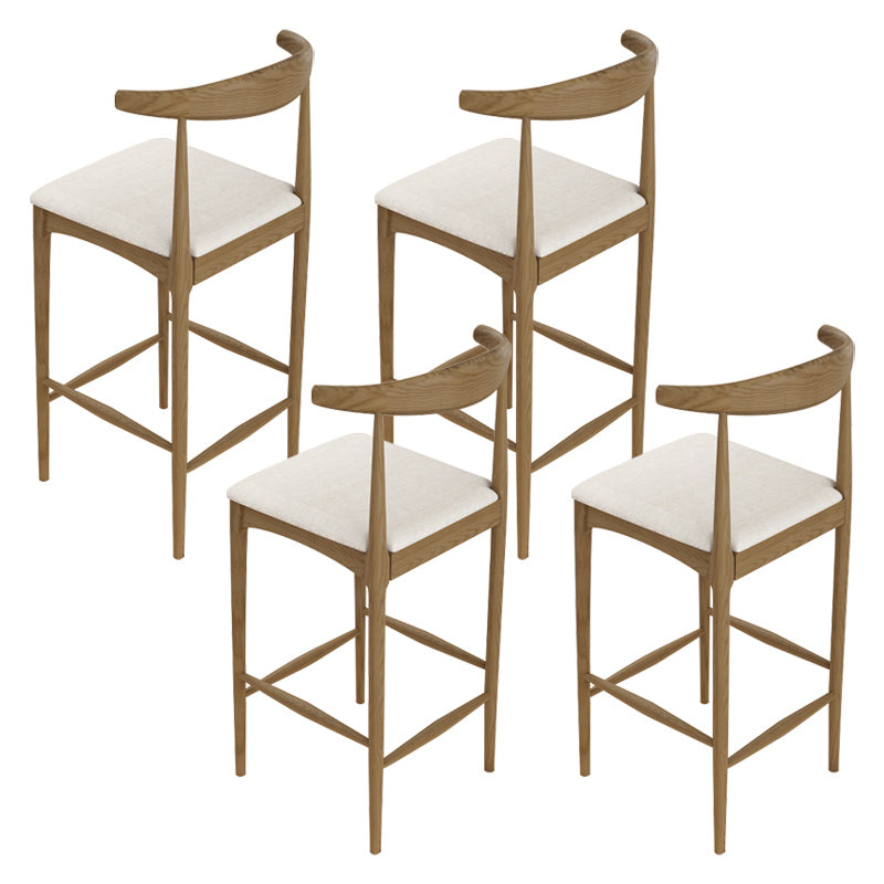 Rectangle de table de bar à bois massif rectangle Ensemble de table de comptoir 1/3/4 Pièces avec tabourets sans bras