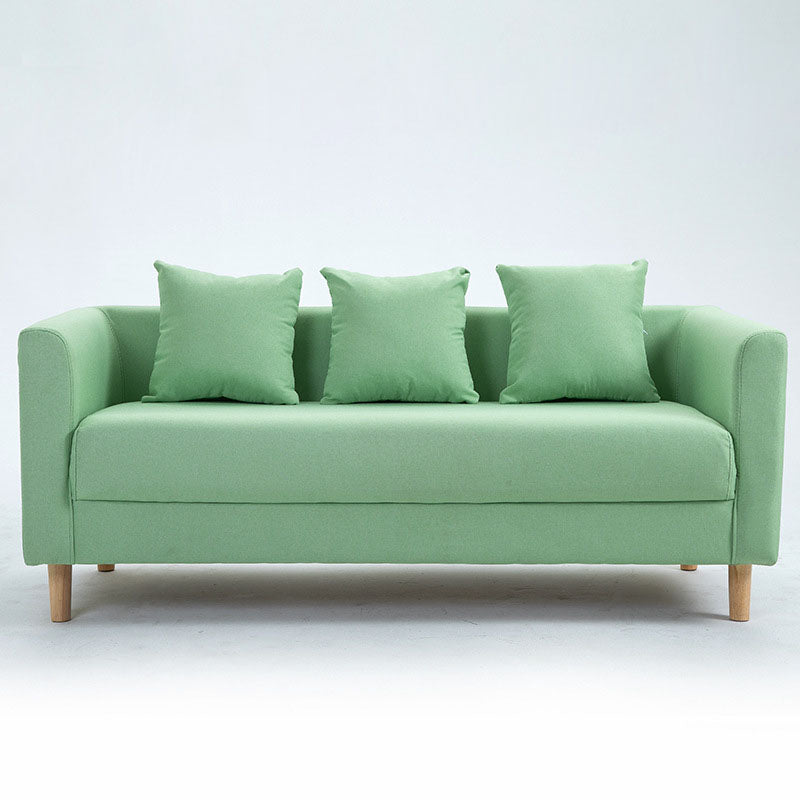 3人の枕が付いたコンテンポラリースクエアアーム標準セッピーソファ