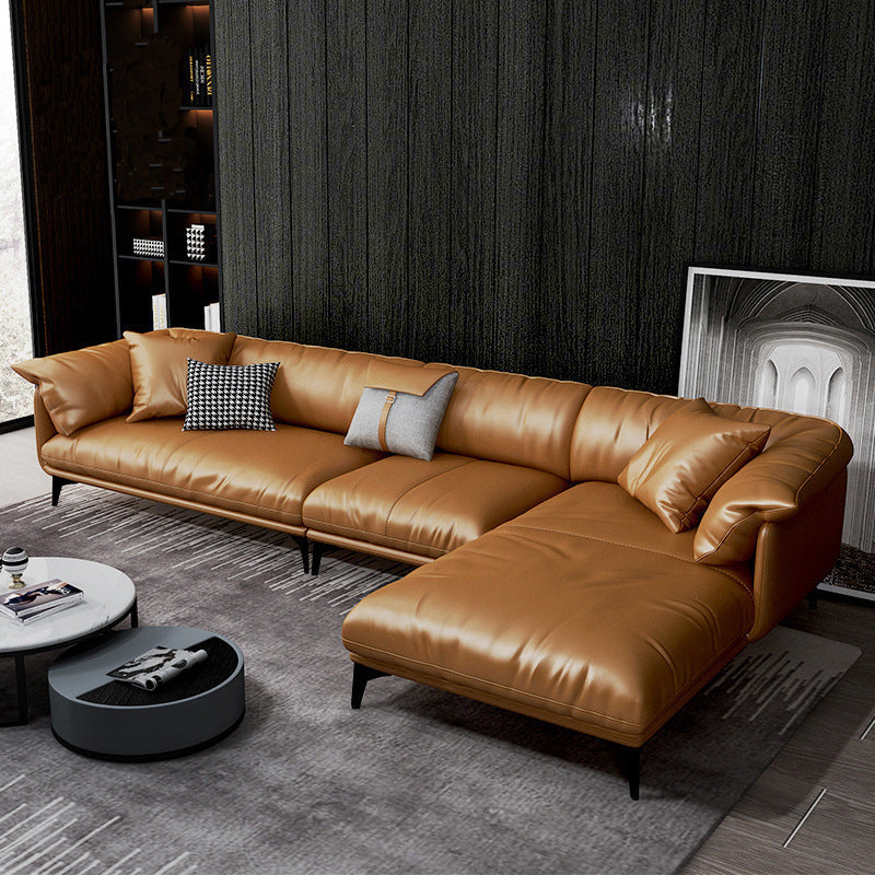 Divano braccio più cuscino arancione scandinavo di divano/sezionale per soggiorno