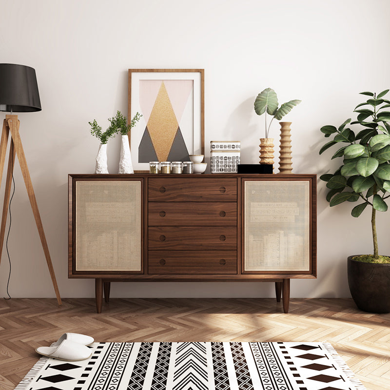 Armadio da cucina in legno in stile moderno 4 cassetti e 2 porte