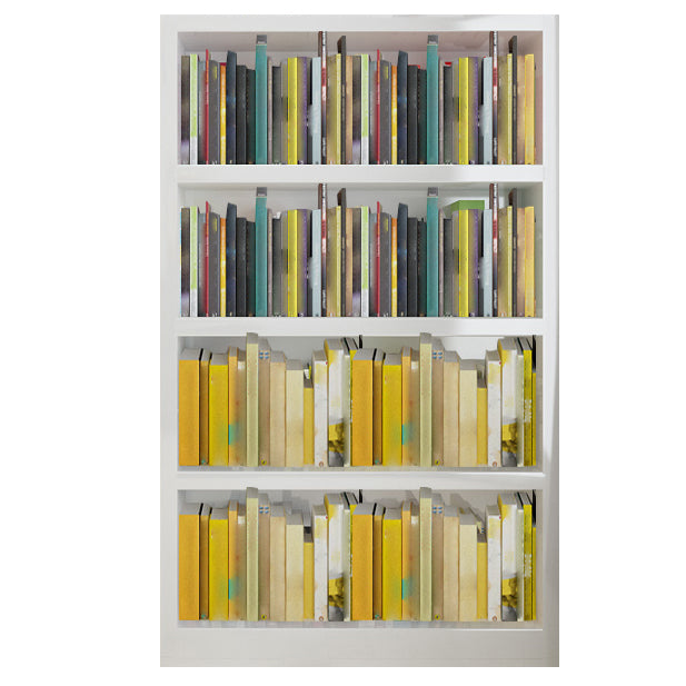 White Modern Style Bookshelf Engineer Wood Bookcase for Home