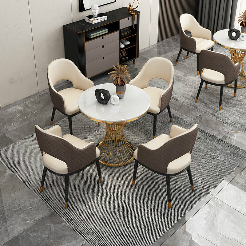 Set da pranzo in pietra sinterizzato glam 1/2/3/4/5 pezzi set da pranzo per uso domestico