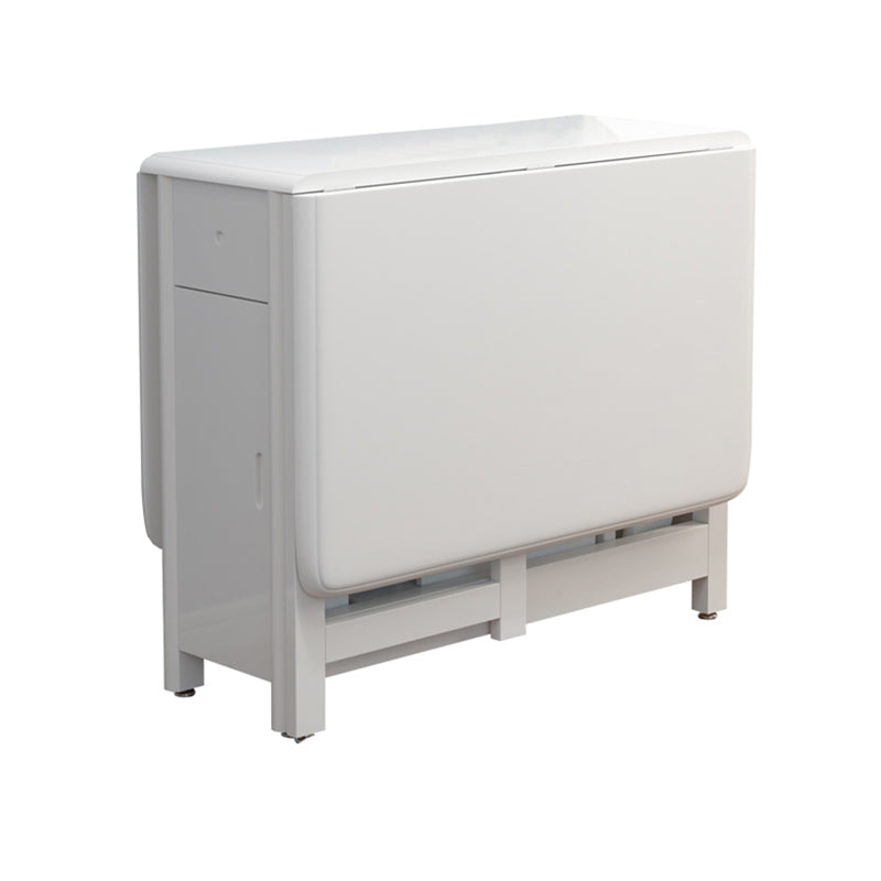 Mid-Century Rectangle Table Solid Wood Folding Table , 51"Lx34.6"Wx29.5"H