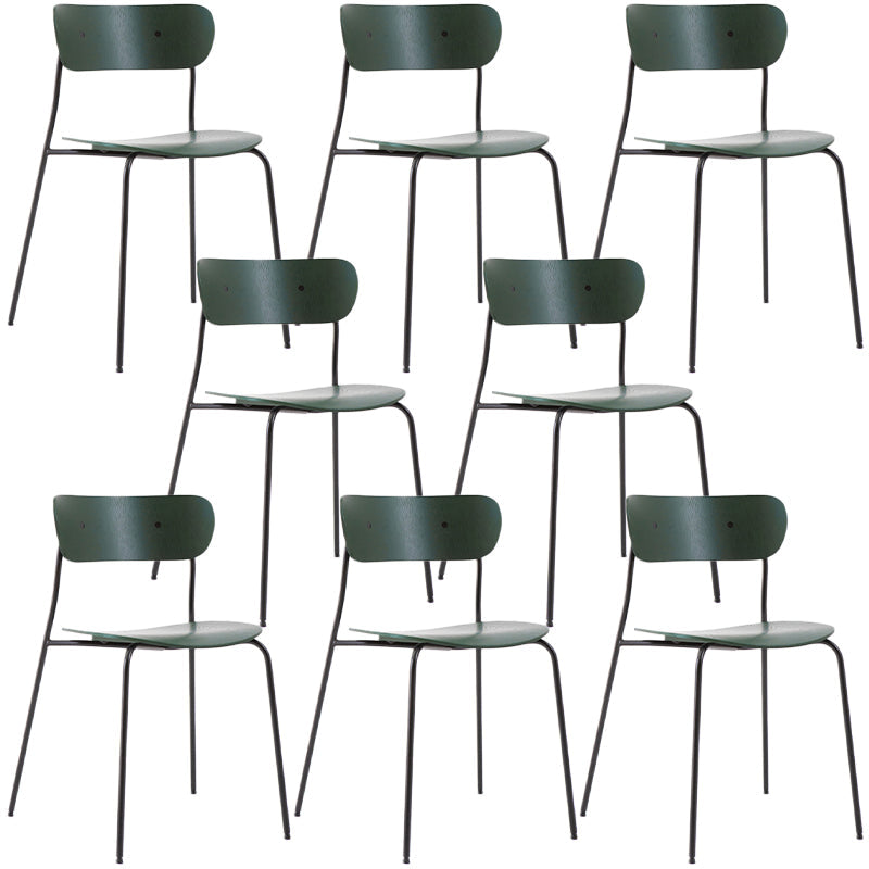 Sedia da pranzo industriale sedia da pranzo piegata con gambe nere