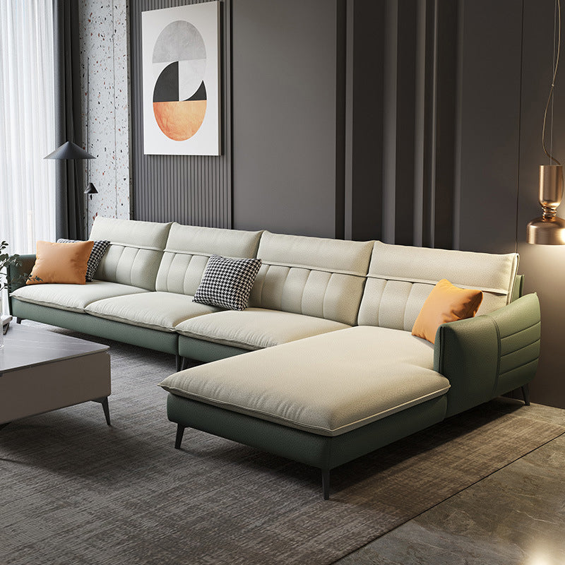 Faux Leather Removable Cushions Sofa/Sectionals with Wear-Resistant and Slipcover