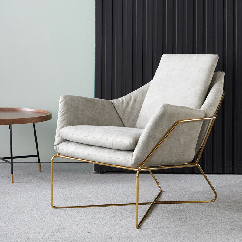 Chaise en cuir collé 27,5 "L x 27,5" W x 29,5 "H Armes incluses pour salon pour le salon