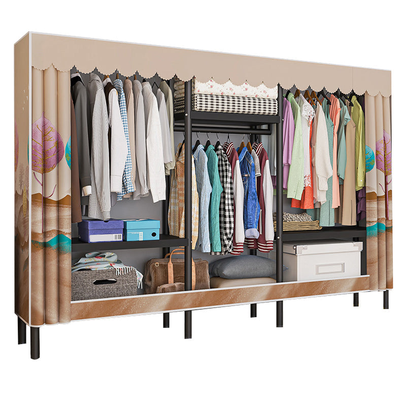 Armadio in stile contemporaneo armadio armadio in acciaio con asta di abbigliamento