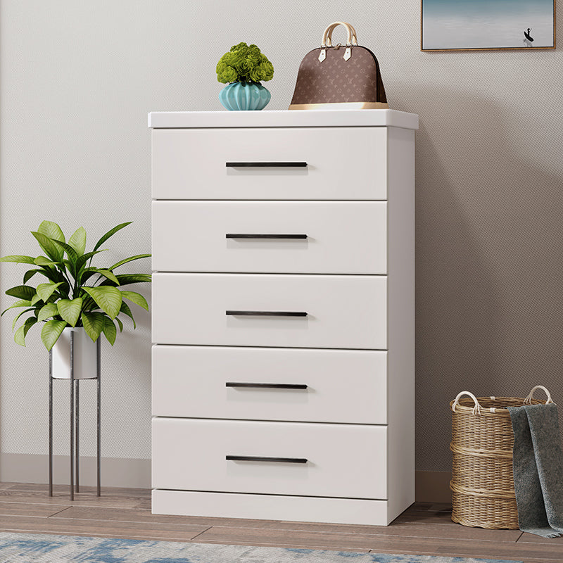 Capesiere in legno in gomma contemporanea 39.3 "H cassa di lingerie verticale per camera da letto