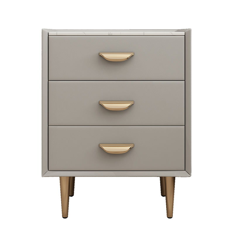 Comodino contemporaneo in legno massiccio 3 - tavolo da notte in pietra del cassetto