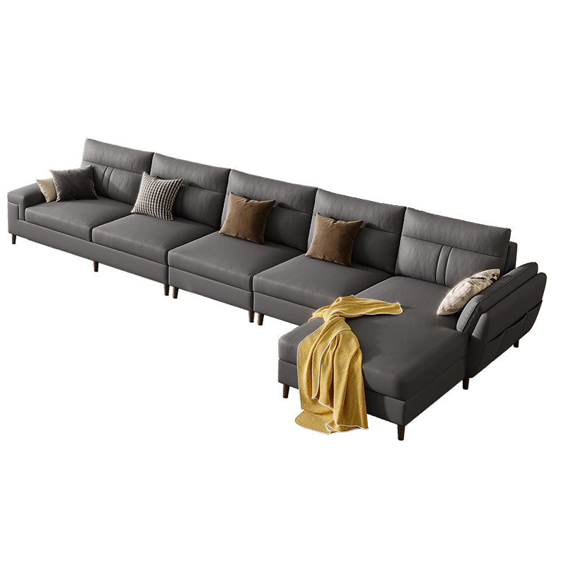 Cuscino in tessuto di divano sezionale al braccio superiore 33.46 "divano posteriore ad alta cuscino con conservazione